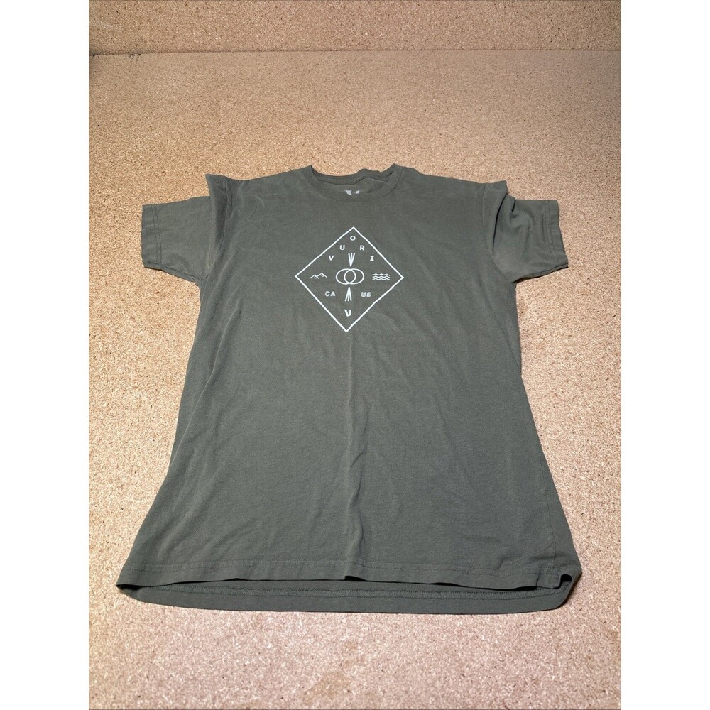 Vuori T Shirt Mens M Green Short Sleeve Diamond Tee Graphic Slim D2